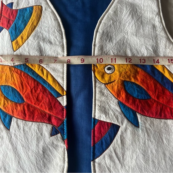 Julia Pinkham hand painted custom vest - Picture 7 of 13